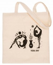 Shopperka materiałowa [DH] EKO beżowa wzór 27. Brązowe shopperki damskie Inny, bez wzorów, z bawełny, bez dodatków. Za 7.60 zł.