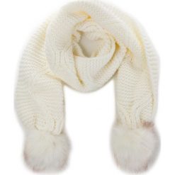 Szal GUESS - Not Coordinated Wool AW6800 WOL03 OFF. Białe szaliki damskie Guess, bez wzorów, z materiału. W wyprzedaży za 179.00 zł.
