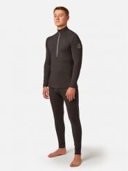 Surfanic Bielizna termoaktywna górna SWX1602 Czarny Slim Fit. Czarna bielizna sportowa męska Surfanic, m, bez wzorów, z syntetyku, narciarskie. Za 129.99 zł.
