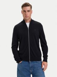 Calvin Klein Kardigan LV04LH320G Czarny Regular Fit. Czarne swetry męskie Calvin Klein, m, bez wzorów, z wełny, bez kołnierzyka, bez ramiączek. Za 649.99 zł.