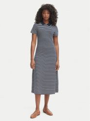 Tommy Hilfiger Sukienka codzienna WW0WW48745 Granatowy Regular Fit. Niebieskie sukienki damskie Tommy Hilfiger, na co dzień, s, bez wzorów, z bawełny, bez kołnierzyka, bez ramiączek, proste. Za 649.99 zł.