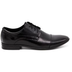 Olivier Buty męskie wizytowe 294LU czarne. Czarne buty wizytowe męskie bez wzorów, z materiału, z okrągłym noskiem, bez obcasa, bez zapięcia. Za 367.89 zł.