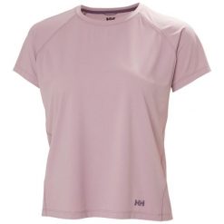 Damski jersey Helly Hansen Shine Solen. Fioletowe koszulki sportowe damskie Helly Hansen, bez wzorów, z jersey, bez ramiączek. Za 167.99 zł.