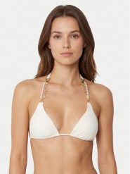 Guess Góra od bikini E6GJ00 KF412 Biały. Białe bikini Guess, l, z aplikacjami, z syntetyku. Za 349.99 zł.