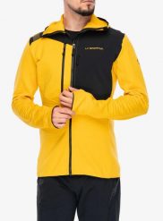 Kurtka polarowa La Sportiva Lucendro Thermal Hoody. Żółte kurtki męskie La Sportiva, l, bez wzorów, z polaru, bez kaptura. Za 687.49 zł.
