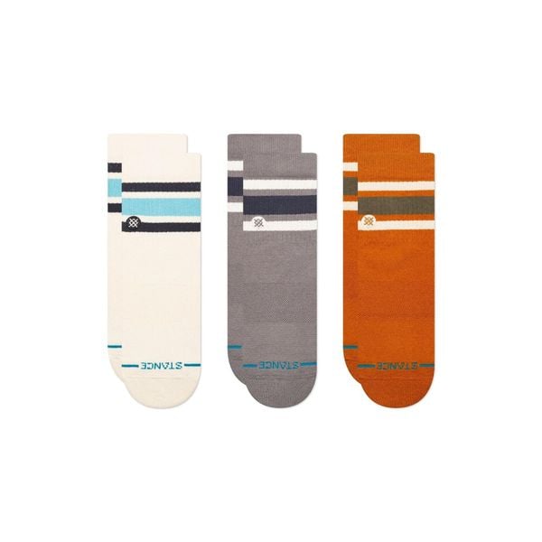 Skarpety Stance Boyd Quarter 3 Pack. Brązowe skarpetki damskie Stance, bez wzorów. Za 130.99 zł.