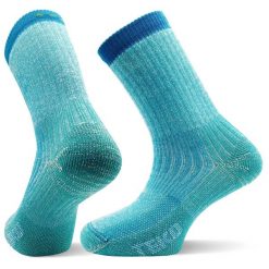 Skarpety sportowe z wełny Merino Teko ecoHIKE Medium Full Cushion 3.0. Niebieskie skarpetki damskie TEKO, bez wzorów, z wełny. Za 79.00 zł.