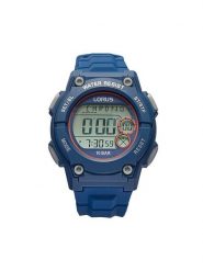 Lorus Zegarek R2331PX9 Niebieski. Niebieskie, analogowe zegarki męskie Lorus, bez wzorów. Za 159.99 zł.