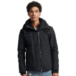 Wodoodporna kurtka Superdry Pop Arctic SD-Windcheater. Czarne kurtki męskie Superdry, m, bez wzorów, bez kaptura. Za 349.55 zł.