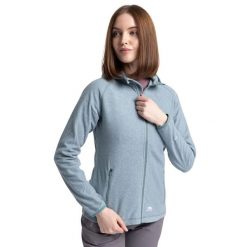 Bluza Polarowa Damska Jennings. Niebieskie bluzy damskie Trespass, na zimę, l, bez wzorów, z materiału, bez ramiączek, z kapturem. Za 216.99 zł.