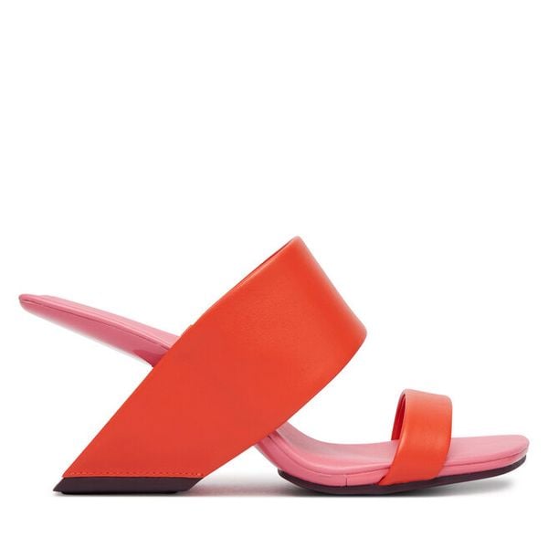 Klapki United Nude. Czerwone klapki damskie United Nude, bez wzorów, bez obcasa, bez zapięcia. Za 832.99 zł.