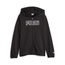 PUMA BLUZA ACTIVE SPORTS FZ TR 67629101. Czarne bluzy damskie Puma, l, bez wzorów, z bawełny, eleganckie, bez ramiączek, bez kaptura. Za 152.99 zł.