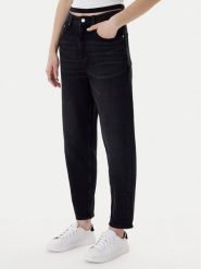 Tommy Jeans Jeansy DW0DW22442 Czarny Mom Fit. Czarne jeansy damskie Tommy Jeans, bez wzorów, z bawełny. Za 449.99 zł.