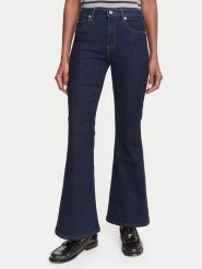 Tommy Hilfiger Jeansy Luna WW0WW52185 Granatowy Flare Fit. Niebieskie jeansy damskie Tommy Hilfiger, bez wzorów, z bawełny. Za 476.99 zł.