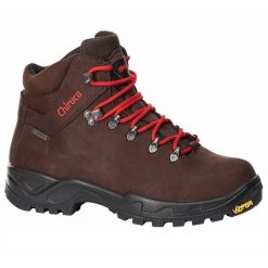 Buty turystyczne dla dorosłych Chiruca Cares GTX. Brązowe buty zimowe męskie Chiruca, bez zapięcia. Za 706.99 zł.