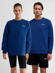 Bluza Hummel Tech. Niebieskie bluzy damskie Hummel, m, bez wzorów, z bawełny, klasyczne, bez ramiączek, bez kaptura. Za 299.00 zł.