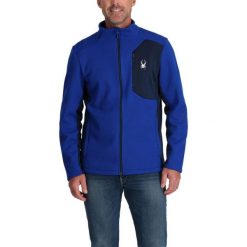 Sweter polarowy męski Spyder Bandit. Niebieskie swetry męskie Spyder, na zimę, m, bez wzorów, z polaru, sportowe, bez kołnierzyka, bez ramiączek. Za 649.00 zł.