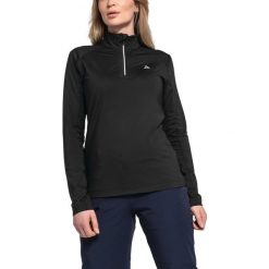 Bluza polarowa Longsleeve Fiss. Czarne bluzy damskie Schöffel, na zimę, l, bez wzorów, z polaru, sportowe, bez ramiączek, bez kaptura. Za 169.99 zł.