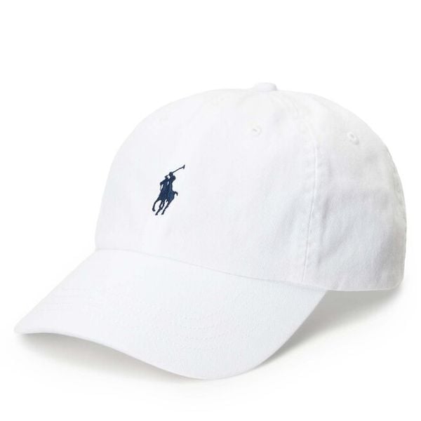 Czapka z daszkiem Polo Ralph Lauren. Białe czapki damskie Polo Ralph Lauren, bez wzorów. Za 159.99 zł.