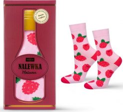 Soxo skarpetki damskie w opakowaniu SOXO nalewka malinowa 3540. Różowe skarpetki damskie Soxo, bez wzorów. Za 34.99 zł.