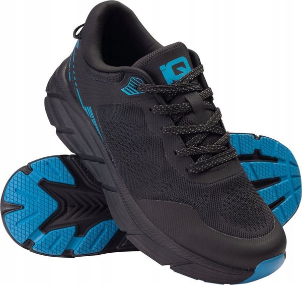 Męskie Buty do biegania w terenie KABERO. Buty sportowe męskie IQ, bez wzorów, bez zapięcia, do biegania. Za 187.21 zł.