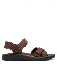 Clarks Sandały Wesley Shore 26182009 Brązowy. Brązowe sandały męskie Clarks, bez wzorów, ze skóry, bez zapięcia. Za 269.99 zł.