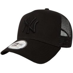 Czapka Trucker New Era MLB New York Yankees. Czarne czapki damskie New Era, bez wzorów, z poliesteru, sportowe. Za 139.99 zł.