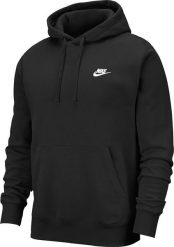 Nike Bluza męska Nsw Club Hoodie czarna r. M (BV2654 010). Czarne bluzy męskie Nike, m, bez wzorów, bez kaptura. Za 273.37 zł.