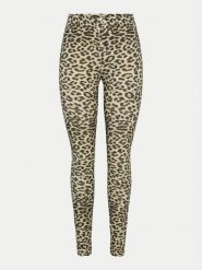 Pieces Legginsy Naja 17156977 Beżowy Regular Fit. Brązowe legginsy damskie Pieces, bez wzorów, z bawełny. Za 69.99 zł.