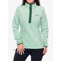 Bluza damska bez kaptura Columbia Benton Springs Half Snap Pull Over II. Zielone bluzy damskie Columbia, bez wzorów, sportowe, bez ramiączek, bez kaptura. Za 205.99 zł.