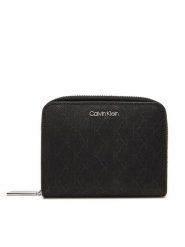 Calvin Klein Portfel Ck Must Aop Md Zip Around W Flap LV04F1037G Czarny. Czarne portfele damskie Calvin Klein, ze skóry. Za 209.99 zł.