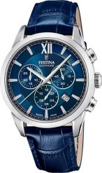 Zegarek Festina Zegarek męski Festina F20041-2 niebieski. Niebieskie zegarki męskie Festina, bez wzorów. Za 1,146.00 zł.