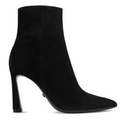 Botki GINO ROSSI. Czarne botki damskie Gino Rossi, bez wzorów, bez obcasa, na szpilce, bez zapięcia. Za 479.99 zł.