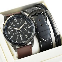 Zestaw męski zegarek Paul Lorens - BAYAS 2 PASKI + bransoletka. Zegarki męskie Paul Lorens, bez wzorów. Za 529.50 zł.