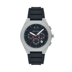 Zegarek Armani Exchange. Niebieskie zegarki męskie Armani Exchange, bez wzorów. Za 689.99 zł.