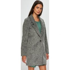 Scotch & Soda - Płaszcz. Czarne płaszcze damskie Scotch & Soda, m, bez wzorów, z materiału, klasyczne, bez kołnierzyka, bez kaptura. W wyprzedaży za 599.90 zł.