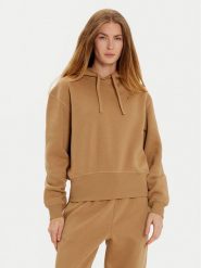 Tommy Hilfiger Bluza WW0WW44991 Beżowy Regular Fit. Brązowe bluzy damskie Tommy Hilfiger, xs, bez wzorów, z bawełny, bez ramiączek, bez kaptura. Za 369.99 zł.