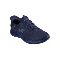 Buty SKECHERS SLIP-INS: SUMMITS Niebieski. Niebieskie buty sportowe męskie Skechers, bez wzorów, bez zapięcia. Za 590.00 zł.