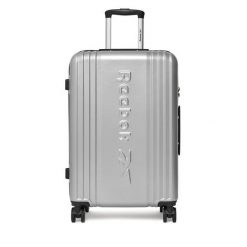 Walizka średnia Reebok. Szare walizki damskie Reebok, bez wzorów, średnie. Za 269.99 zł.