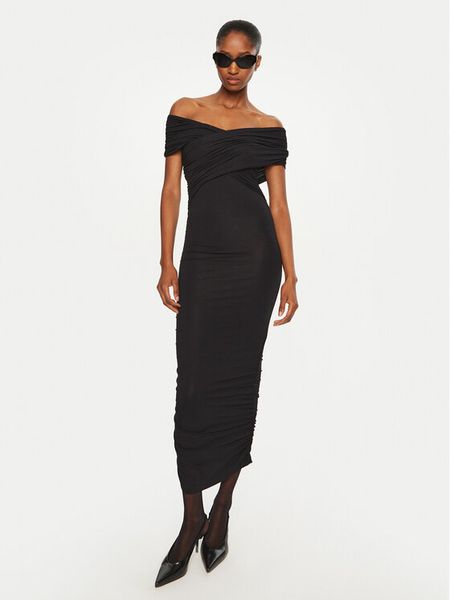 DAY BIRGER ÉT MIKKELSEN Sukienka koktajlowa Margot DAY100388 Czarny Slim Fit. Czarne sukienki damskie DAY Birger et Mikkelsen, xs, bez wzorów, z wiskozy, wizytowe, bez kołnierzyka, bez ramiączek. Za 329.99 zł.