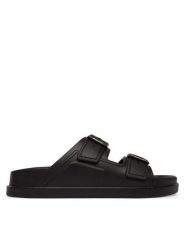 Blauer Klapki S6HOLLEY02 Czarny. Czarne klapki męskie Blauer, bez wzorów, ze skóry, bez zapięcia. Za 199.99 zł.