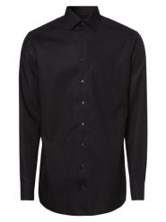OLYMP Luxor modern Fit Koszula z bardzo długim rękawem Mężczyźni Modern Fit Bawełna czarny kołnierzyk kent, 38. Czarne koszule męskie OLYMP Luxor modern Fit, m, bez wzorów, z bawełny, biznesowe, bez kołnierzyka, bez ramiączek. Za 279.95 zł.