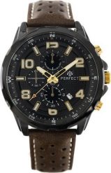 Zegarek Perfect ZEGAREK MĘSKI PERFECT CH05L - CHRONOGRAF (zp353i) + BOX. Zegarki męskie Perfect, bez wzorów. Za 127.60 zł.