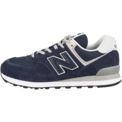 Buty do chodzenia męskie New Balance 574. Niebieskie buty sportowe męskie New Balance, bez wzorów, z gumy, bez zapięcia, trekkingowe, New Balance 574. Za 549.99 zł.