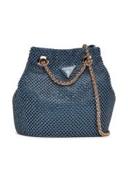 Guess Torebka Zalina Mini HWRP93 50750 Granatowy. Niebieskie torebki do ręki damskie Guess, z aplikacjami, z tworzywa sztucznego, bez dodatków. Za 519.99 zł.