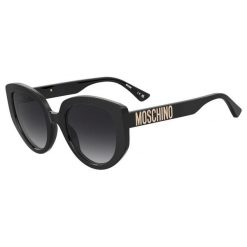 Okulary przeciwsłoneczne MOSCHINO MOS173/S 807 dla kobiet, rozmiar 53 mm. Czarne okulary przeciwsłoneczne damskie MOSCHINO. W wyprzedaży za 651.05 zł.