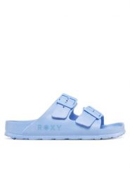 Roxy Klapki Kattie ARJL101228 Błękitny. Niebieskie klapki damskie Roxy, bez wzorów, z syntetyku, bez obcasa, bez zapięcia. Za 109.99 zł.