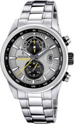 Zegarek męski Festina F20694-4 srebrny. Szare zegarki męskie Festina, bez wzorów, srebrne. Za 898.66 zł.
