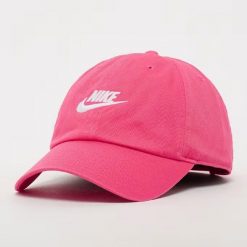 Czapka z daszkiem Nike Club Futura Wash Pink/Sail - FB5368-629. Czerwone czapki damskie Nike, bez wzorów. Za 113.85 zł.