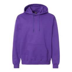 Bluza Z Kapturem Dla Dorosłych Unisex Softstyle Fleece Midweight. Fioletowe bluzy męskie GILDAN, m, bez wzorów, bez ramiączek, z kapturem. Za 78.99 zł.